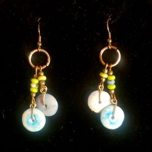 Handmade stone earrings